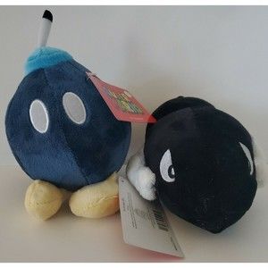 Super Mario Bullet Bill and Bob-Omb Plush 7" Good Stuff NWT